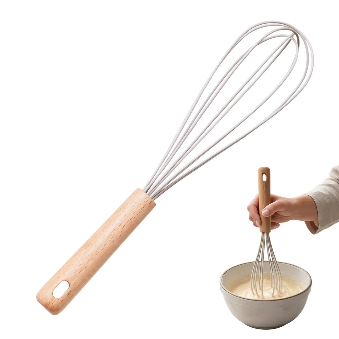 Nova Stone Grey Silicone Head Whisk