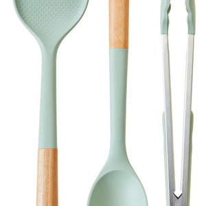 Sage Green Silicone Head 3 Piece Kitchen Tool Set | Nova