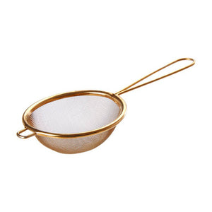 Alchemist Small Gold Finish Round Sieve