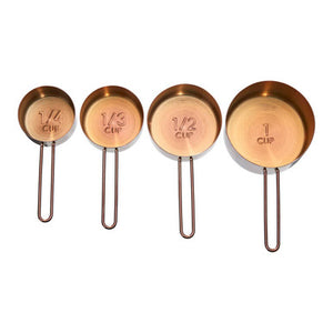 Alchemist Set Of 4 Rose Gold Measuring Cups