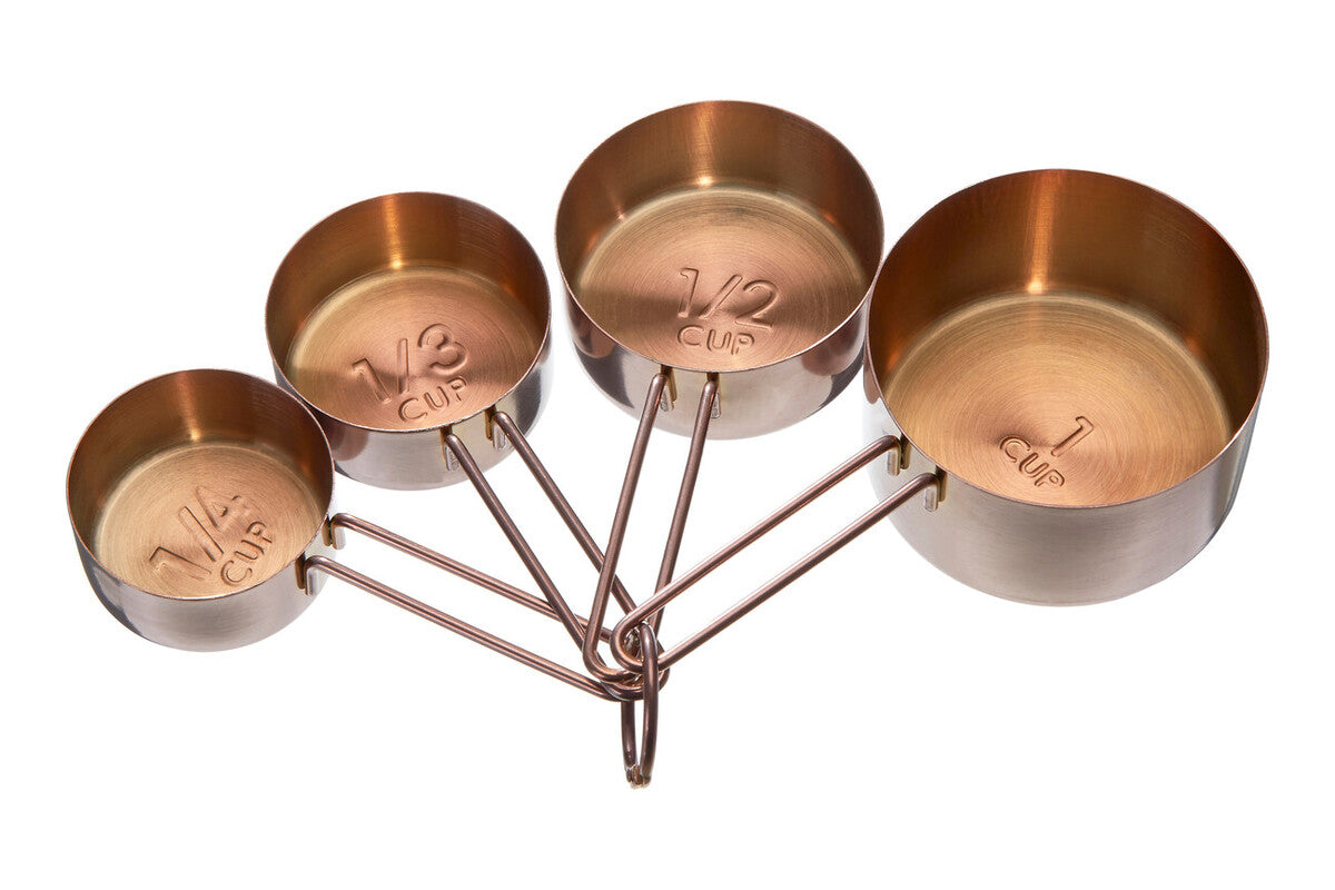 Alchemist Set Of 4 Rose Gold Measuring Cups
