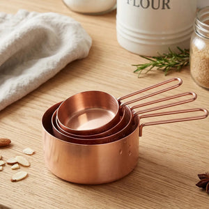 Alchemist Rose Gold Finish Set of 4 Measuring Cups