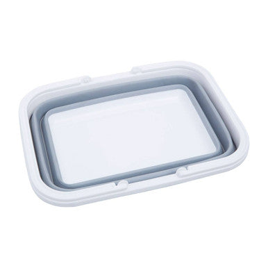 Averill Collapsible Grey And White Basket With Handles - Image 7