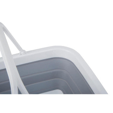 Averill Collapsible Grey And White Basket With Handles - Image 10