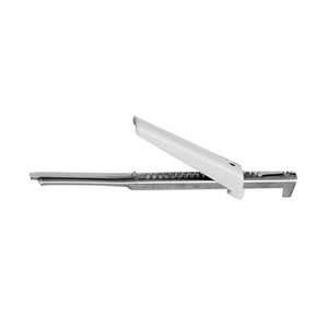 Chrome Jar Opener with White Handle | Bygone