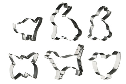 Sucre Set of 6 Animal Shape Cookie Cutters