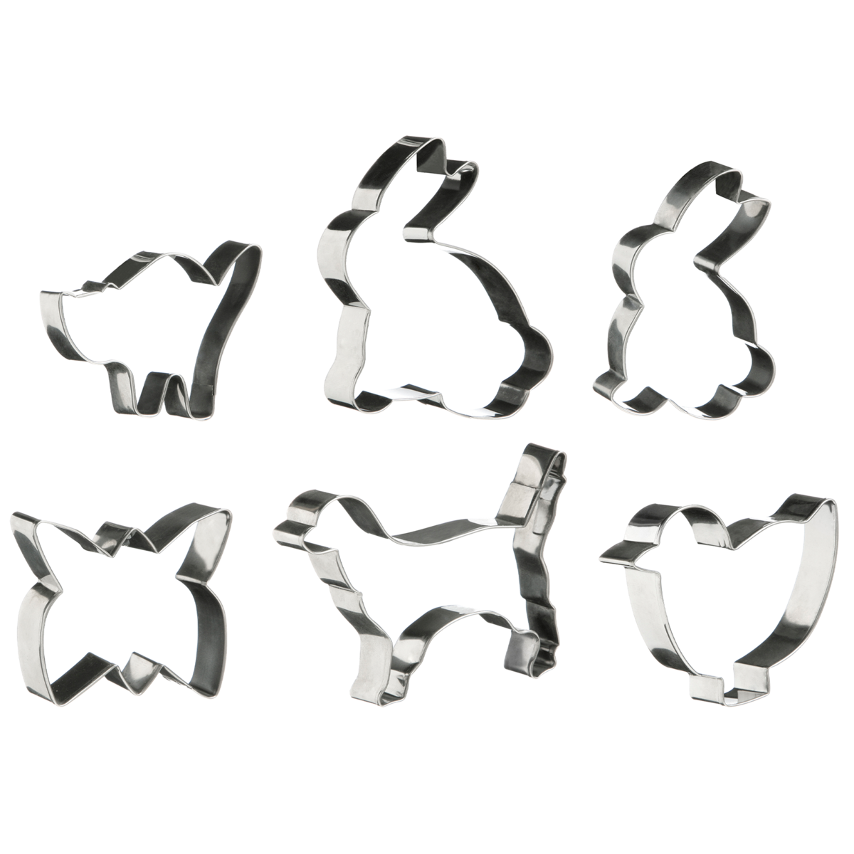 Sucre Set of 6 Animal Shape Cookie Cutters