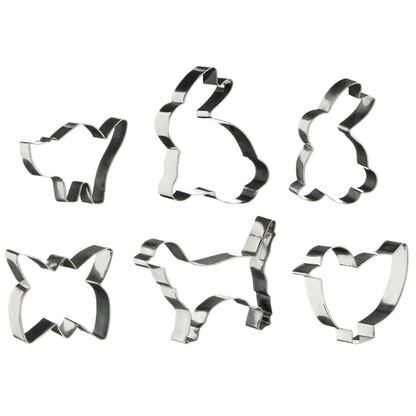 Sucre Set of 6 Animal Shape Cookie Cutters