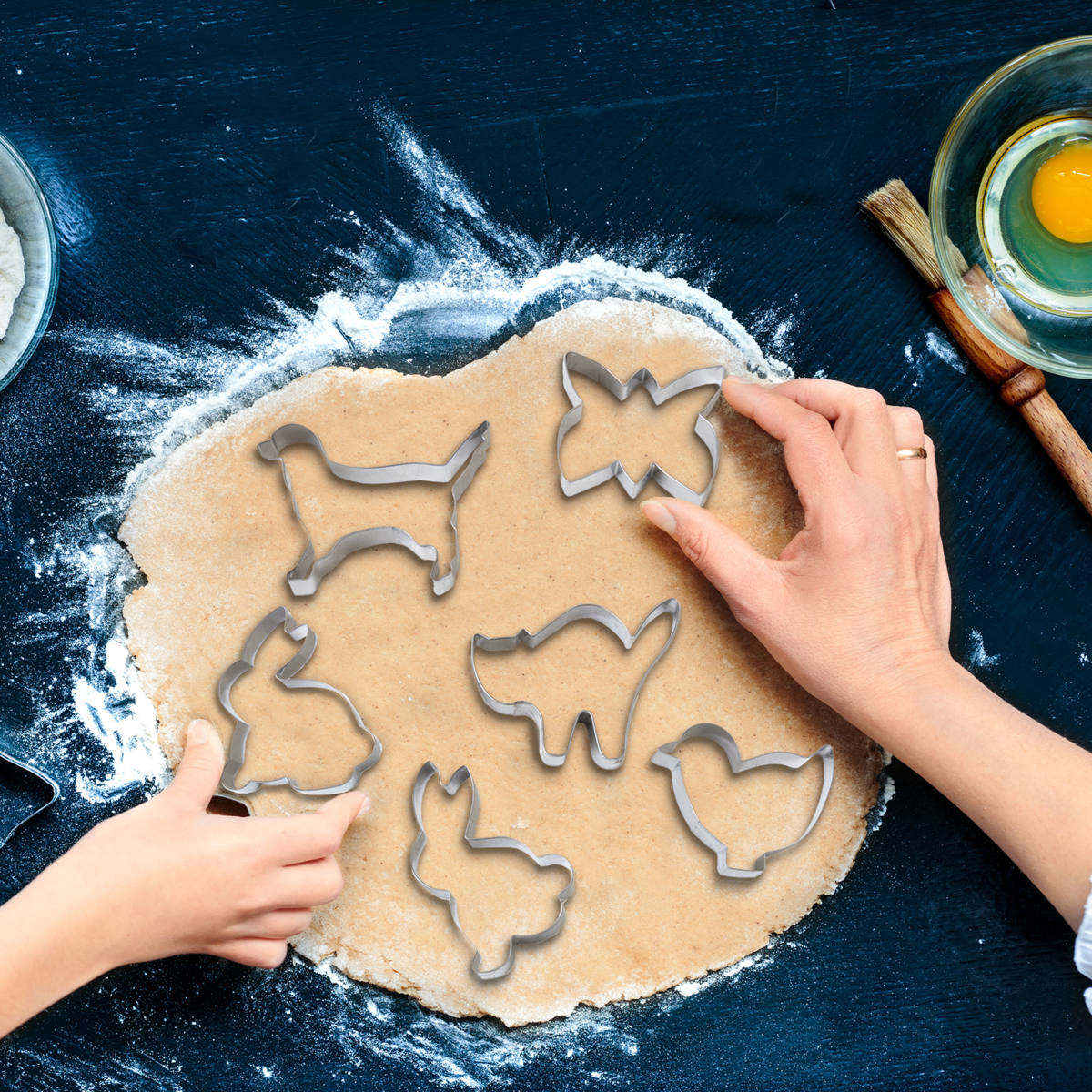 Sucre Set of 6 Animal Shape Cookie Cutters