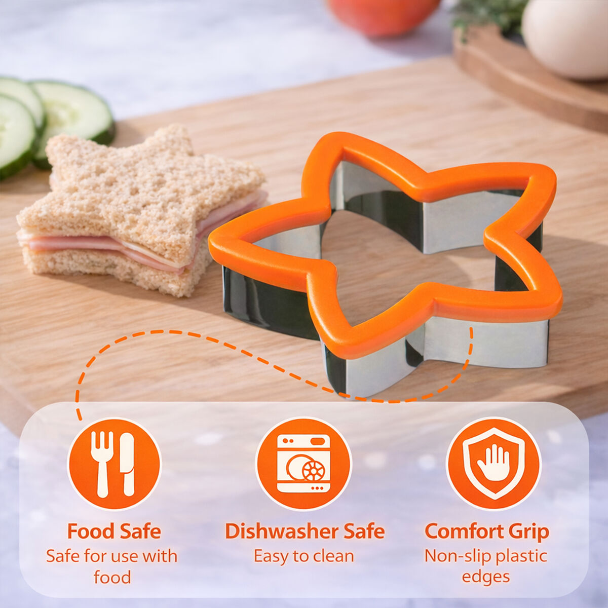 Sucre Orange Star Stainless Steel Cookie Cutter