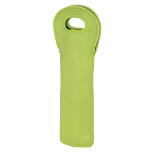 Lime Green Wine Bottle Holder | Neoprene