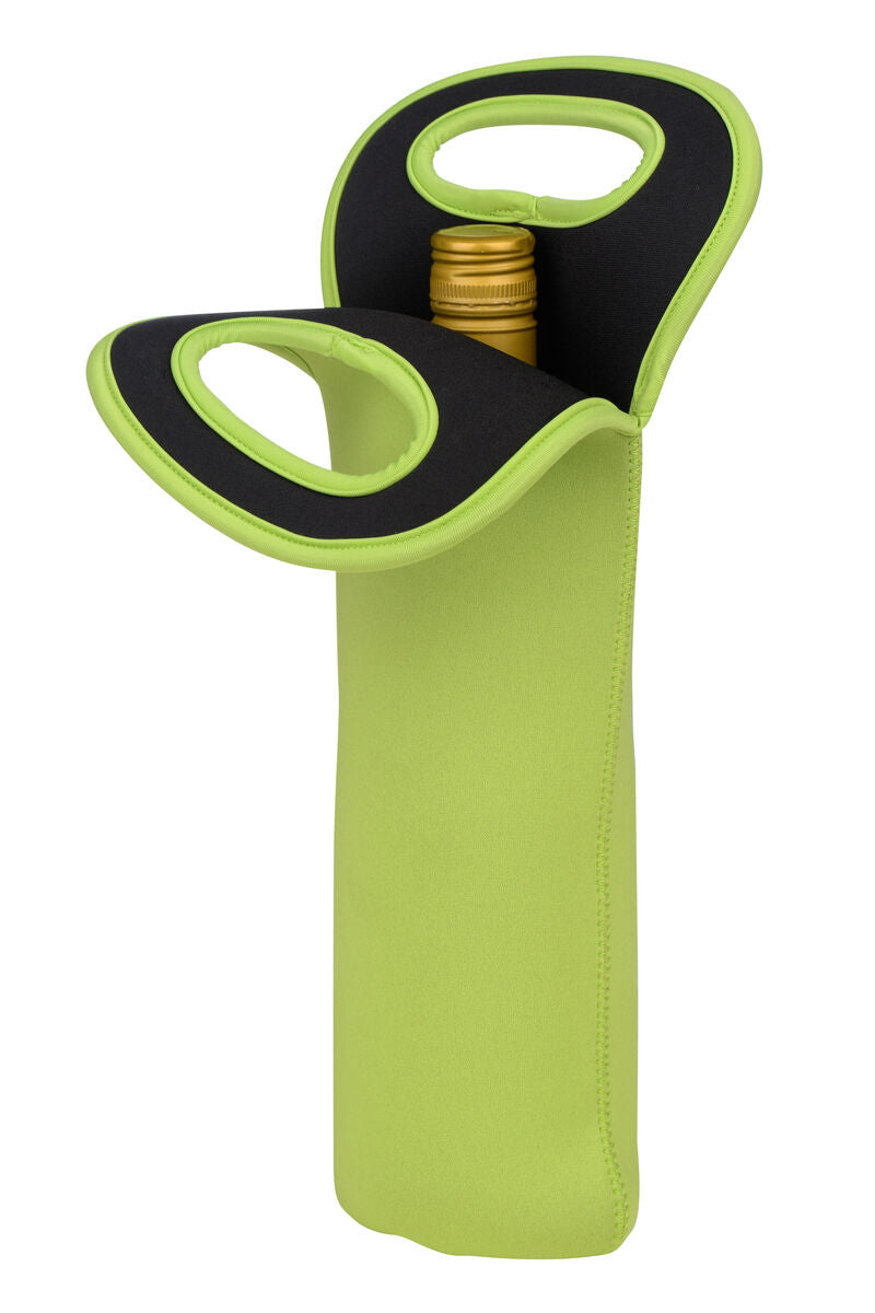 Lime Green Neoprene Wine Bottle Holder