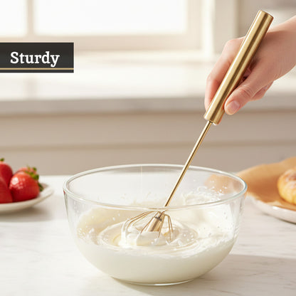 Zamin Press And Spin Light Gold 30Cm Whisk