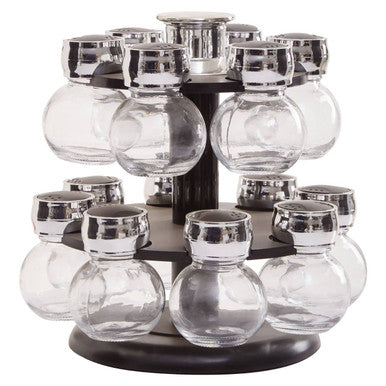 Luciano 2 Tier 14 Bottle Revolving Spice Rack