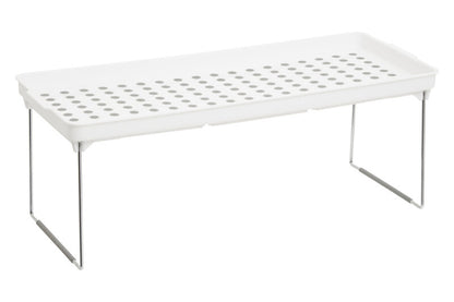 Romm Set Of 2 White And Grey Foldable Cabinet Racks