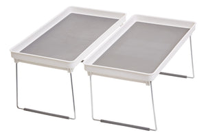 Romm Set Of Two Foldable Cabinet Racks