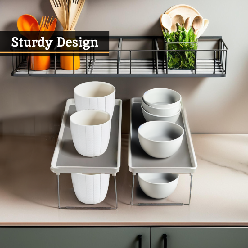 Romm Set Of Two Foldable Cabinet Racks