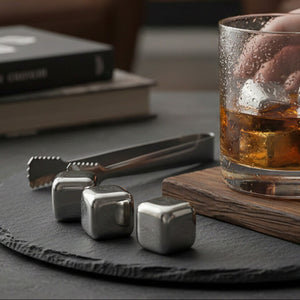 Patrin Set Of 4 Stainless Steel Whisky Stones