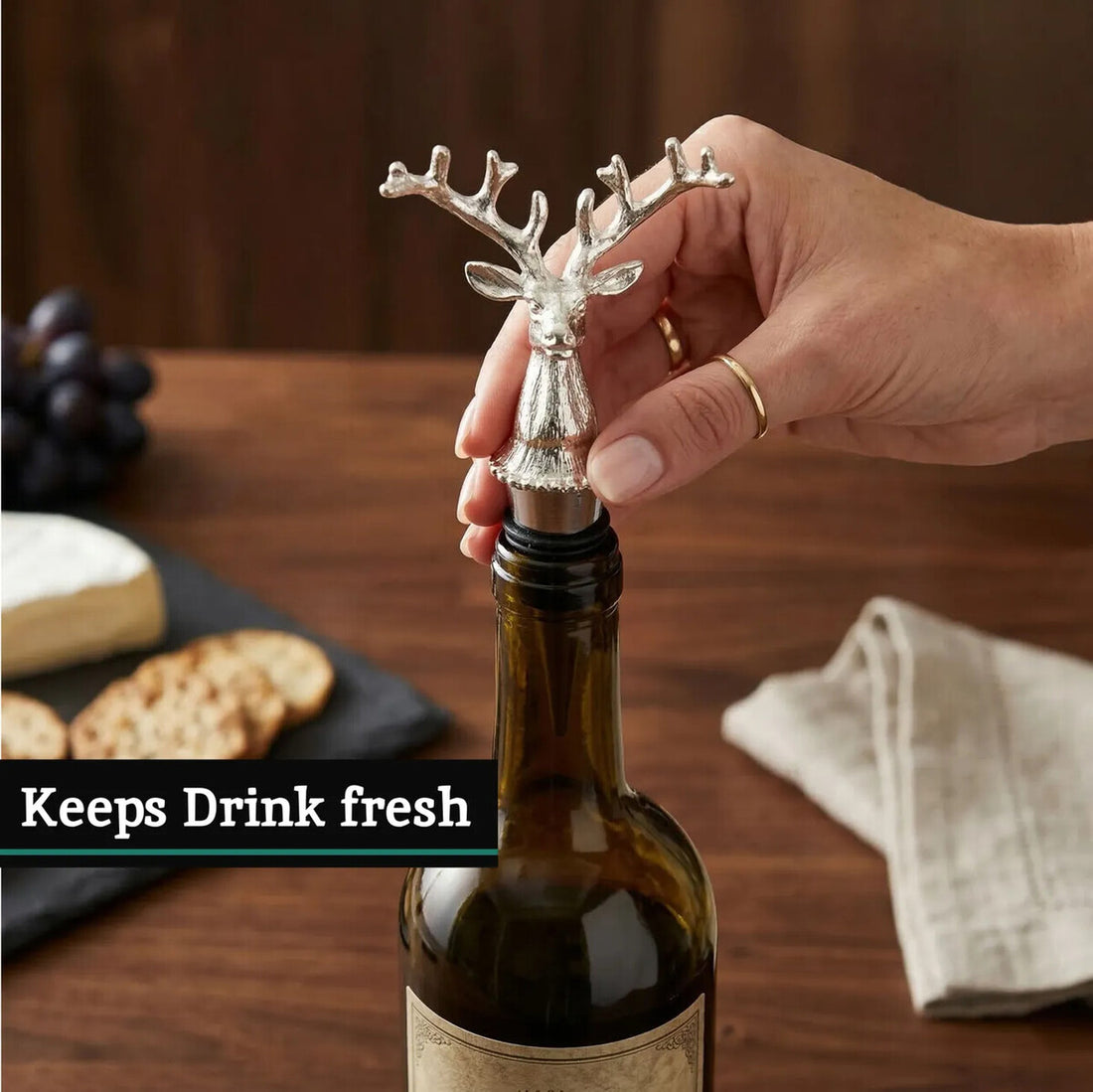 Patrin Stag Bottle Stopper
