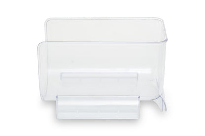 White diaper changing pad with a smaller white mat on a white background
