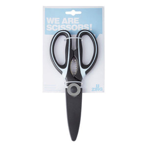 Zing Black And Pastel Blue Scissors