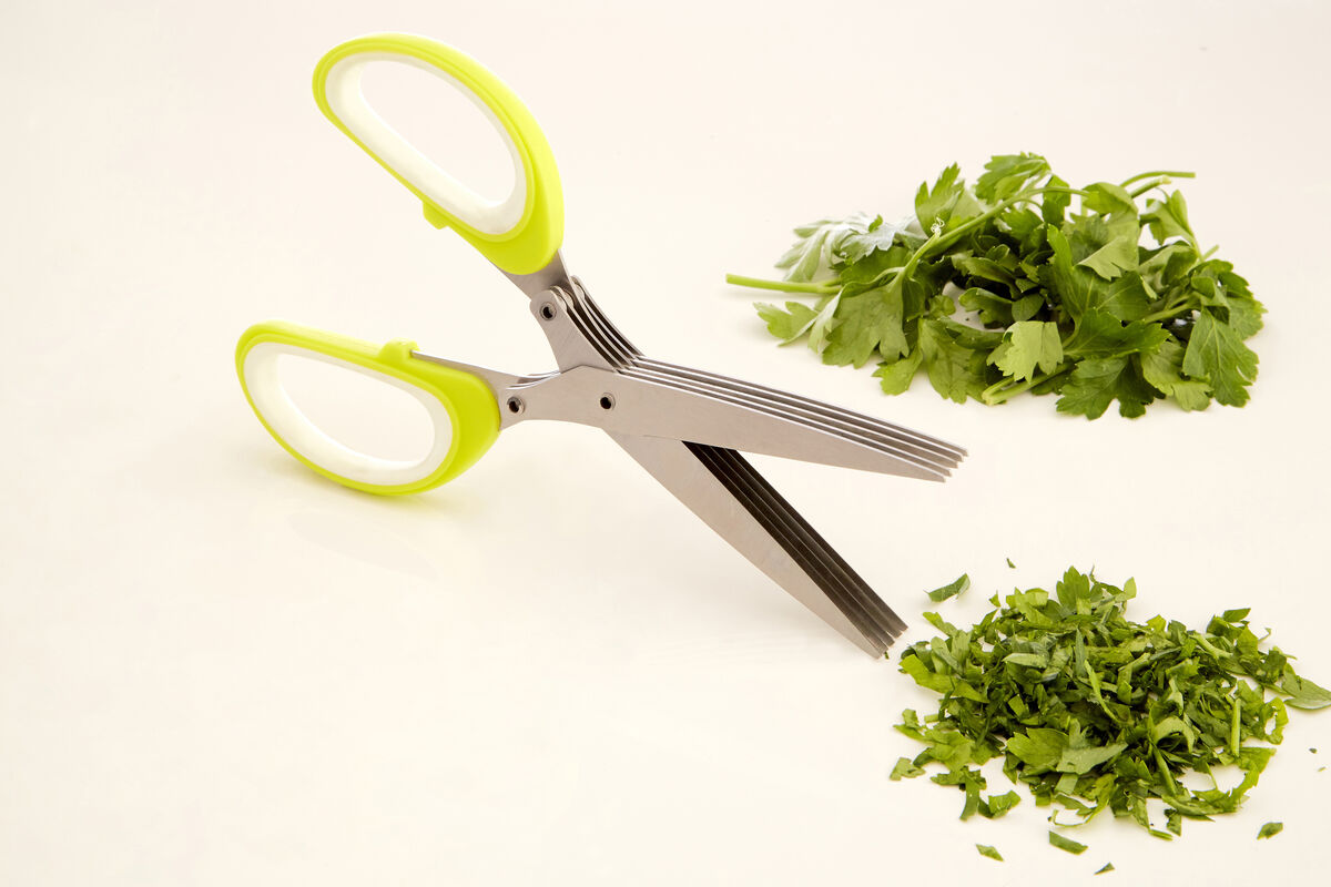 Lime Green and White Herb Scissors | Tyri