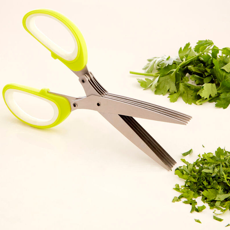Tyri Lime Green and White Herb Scissors