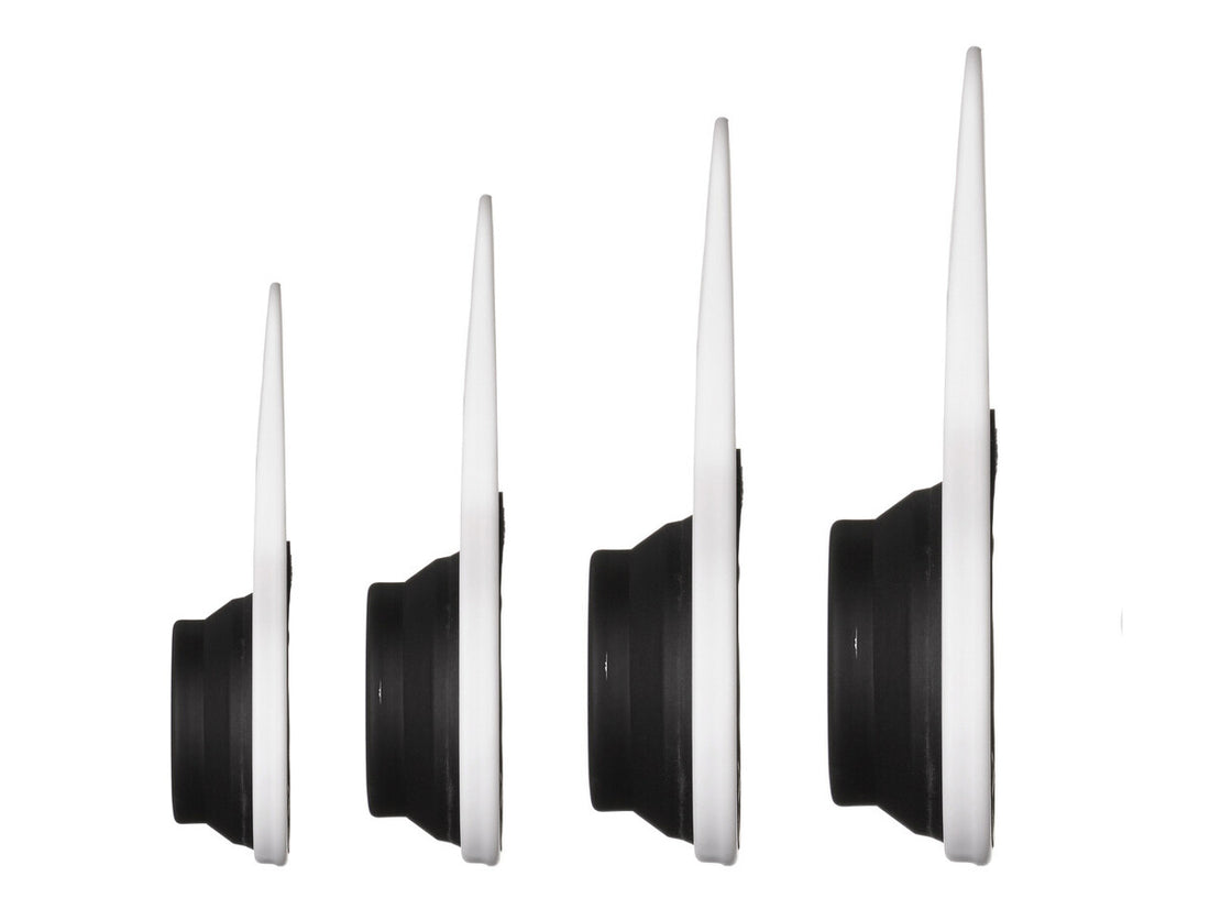 Zing Set Of 4 Collapsible Black Silicone Measuring Cups