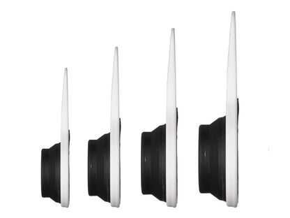 Zing Set Of 4 Collapsible Black Silicone Measuring Cups