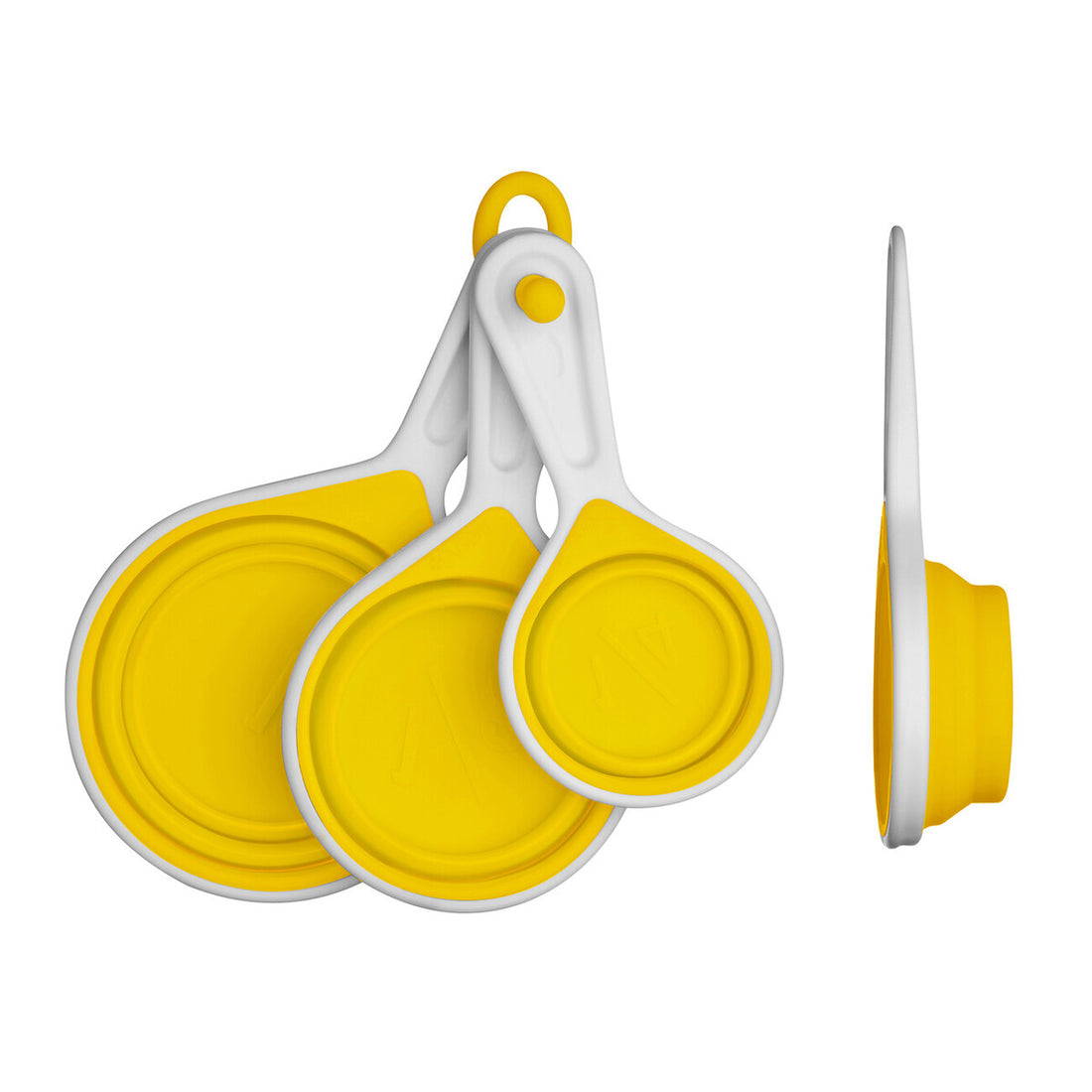 Zing Yellow Collapsible Silicone Measuring Cups