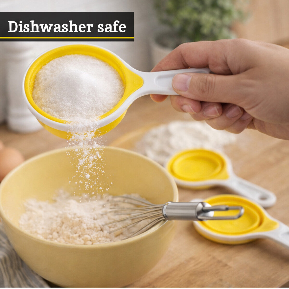 Zing Yellow Collapsible Silicone Measuring Cups