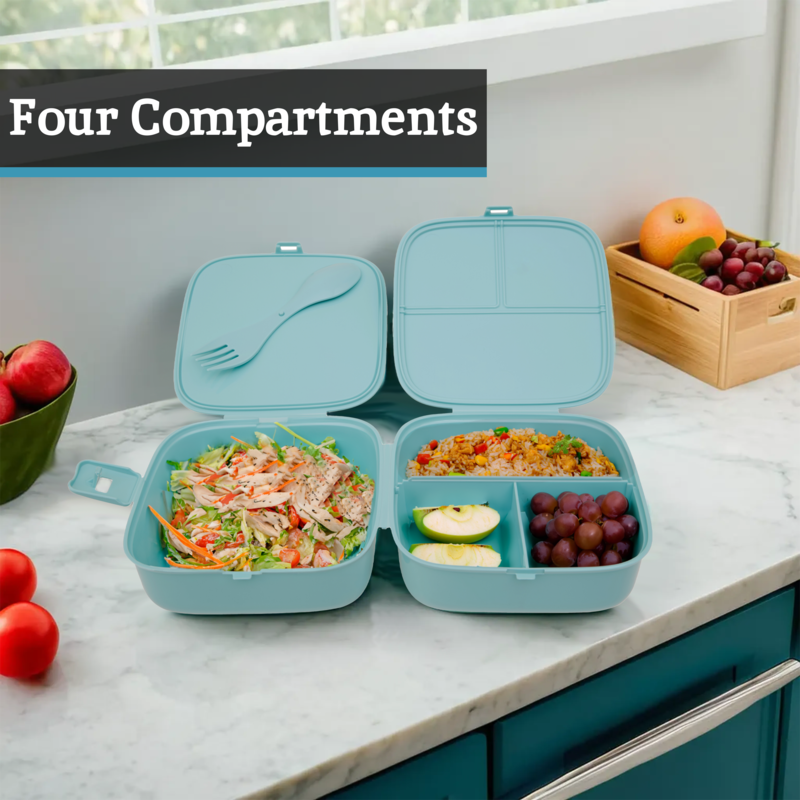 Grub Tub 4 Compartments Mint Green Lunch Box