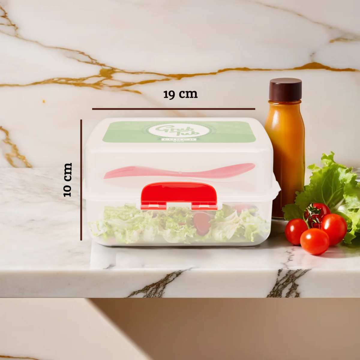 Grub Tub 3 Compartments Lunch Box