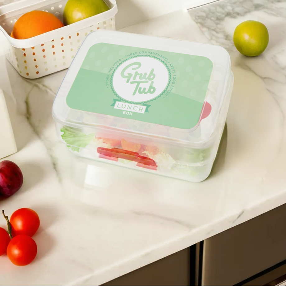 Grub Tub 3 Compartments Lunch Box