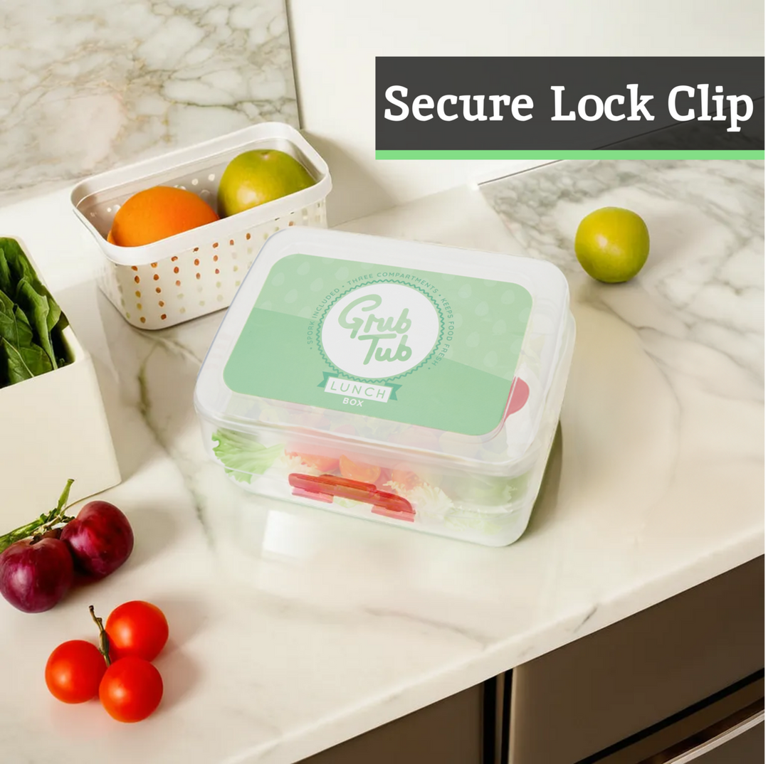 Grub Tub 3 Compartments Lunch Box