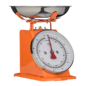 5Kg Orange Retro Kitchen Scale | Olivier
