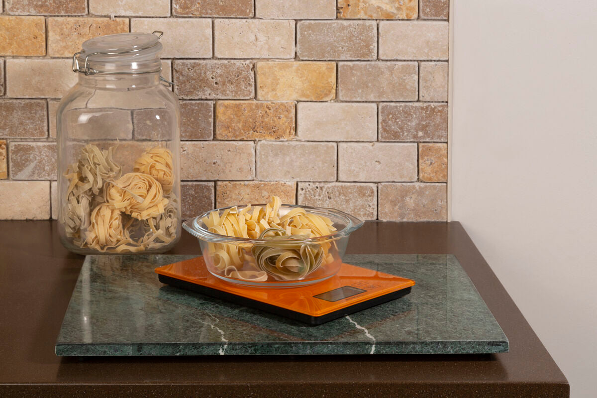 Zing Orange Glass Kitchen Scale