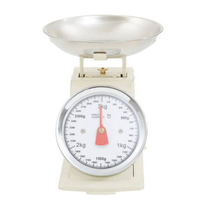 3Kg Cream Retro Kitchen Scale | Olivier