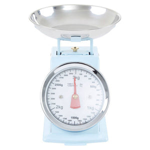 3Kg Pastel Blue Retro Kitchen Scale | Olivier