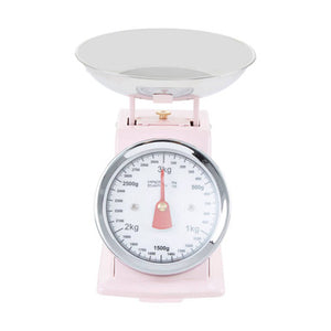 3kg Pastel Pink Retro Kitchen Scale | Olivier