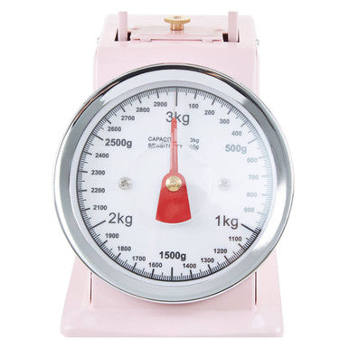 Olivier 3kg Pastel Pink Retro Kitchen Scale