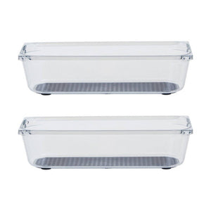 Romm Small Set Of Two Kitchen Organisers With Rubber Insert