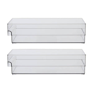 Large Set of Two Fridge Storage Trays | Romm
