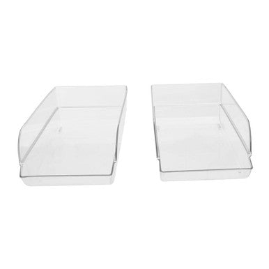 Romm Set Of Two Stackable Fridge Storage Trays