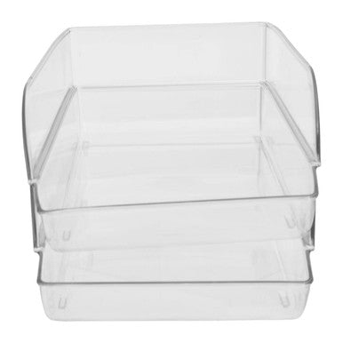 Romm Set Of Two Stackable Fridge Storage Trays