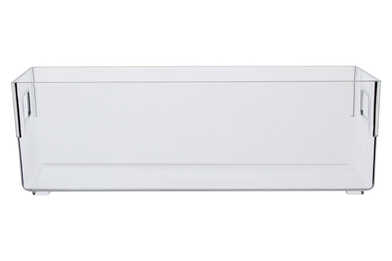 Romm Large Clear Plastic Fridge Bin With Handles