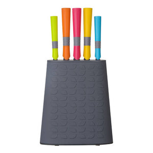 5 Piece Knife Set with Rubber Handle | Living Colour