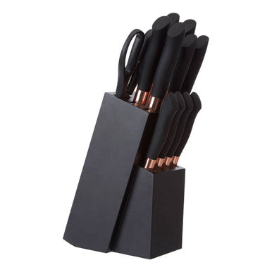Corsico 11 Pc Copper Fringed Knife Set