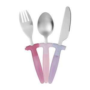 Children's 3 Piece Pink Cutlery Set | Kai