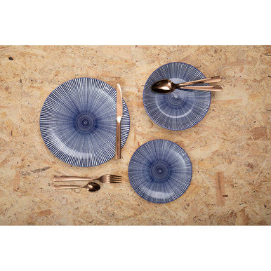 Avie Lustra 16 Piece Rose Gold Cutlery Set